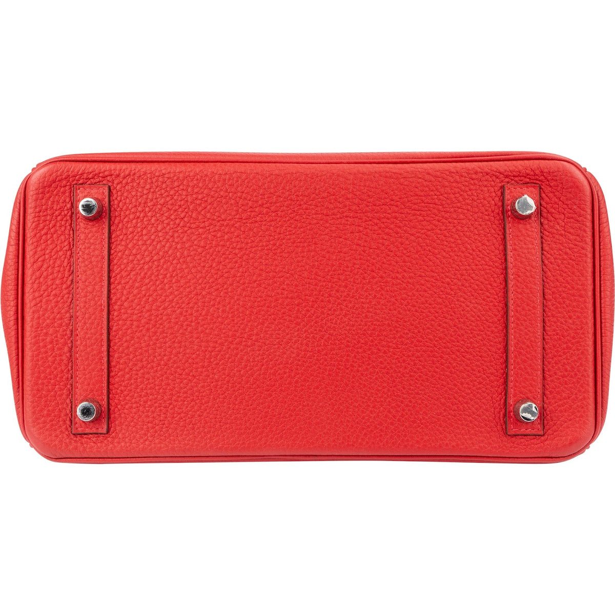 Hermès Rouge Garance Togo Leather Palladium Birkin 30 Handbag