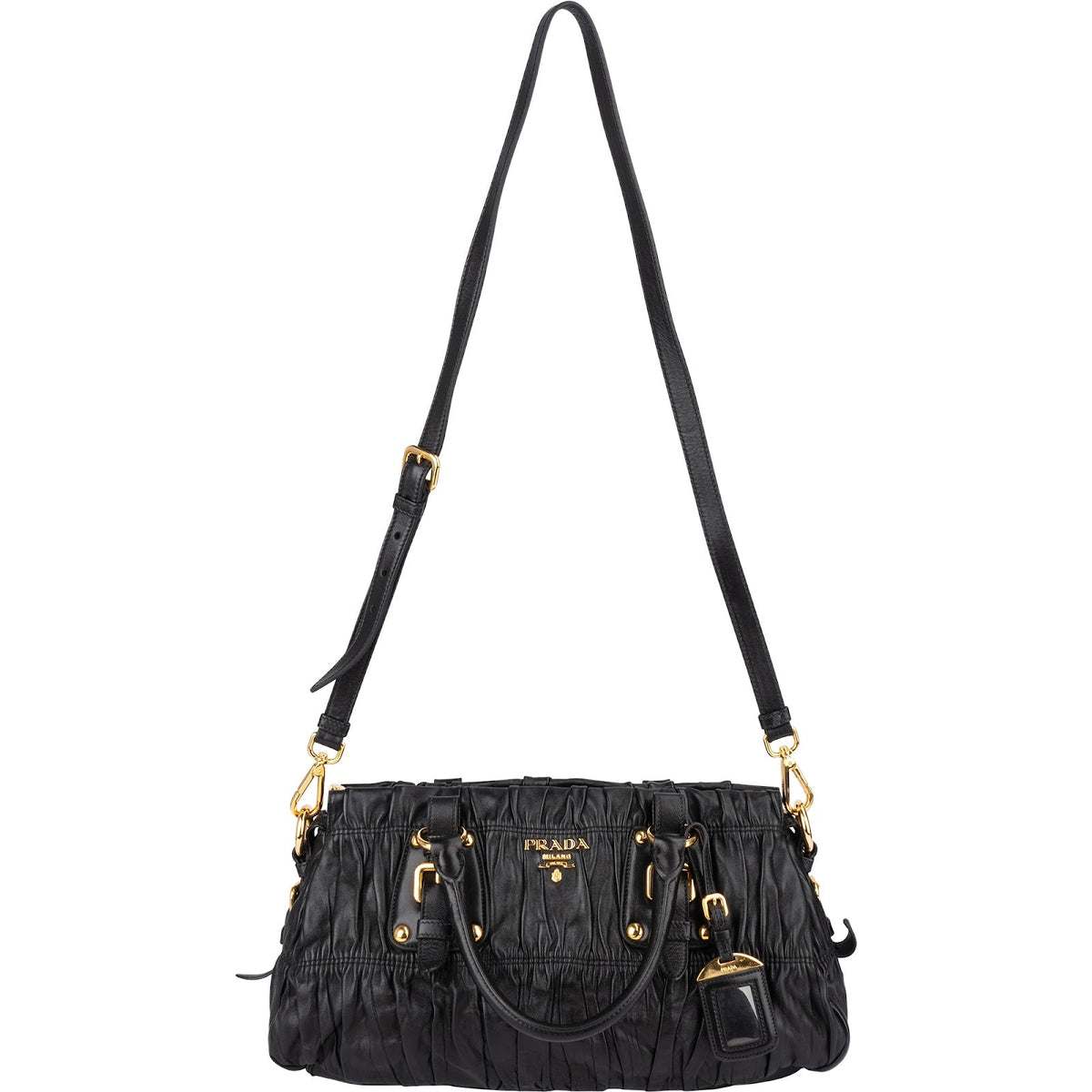 Prada Nappa Leather Gaufre Satchel Handbag