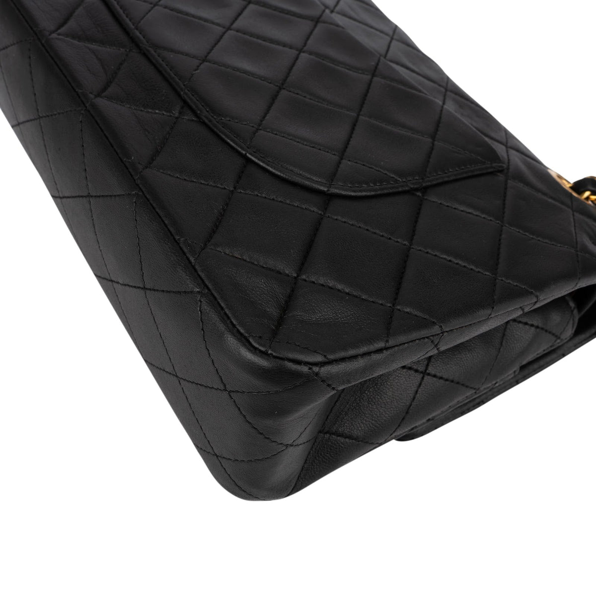 Chanel Quilted Lambskin 24K Gold Medium Double Flap Shoulder Bag