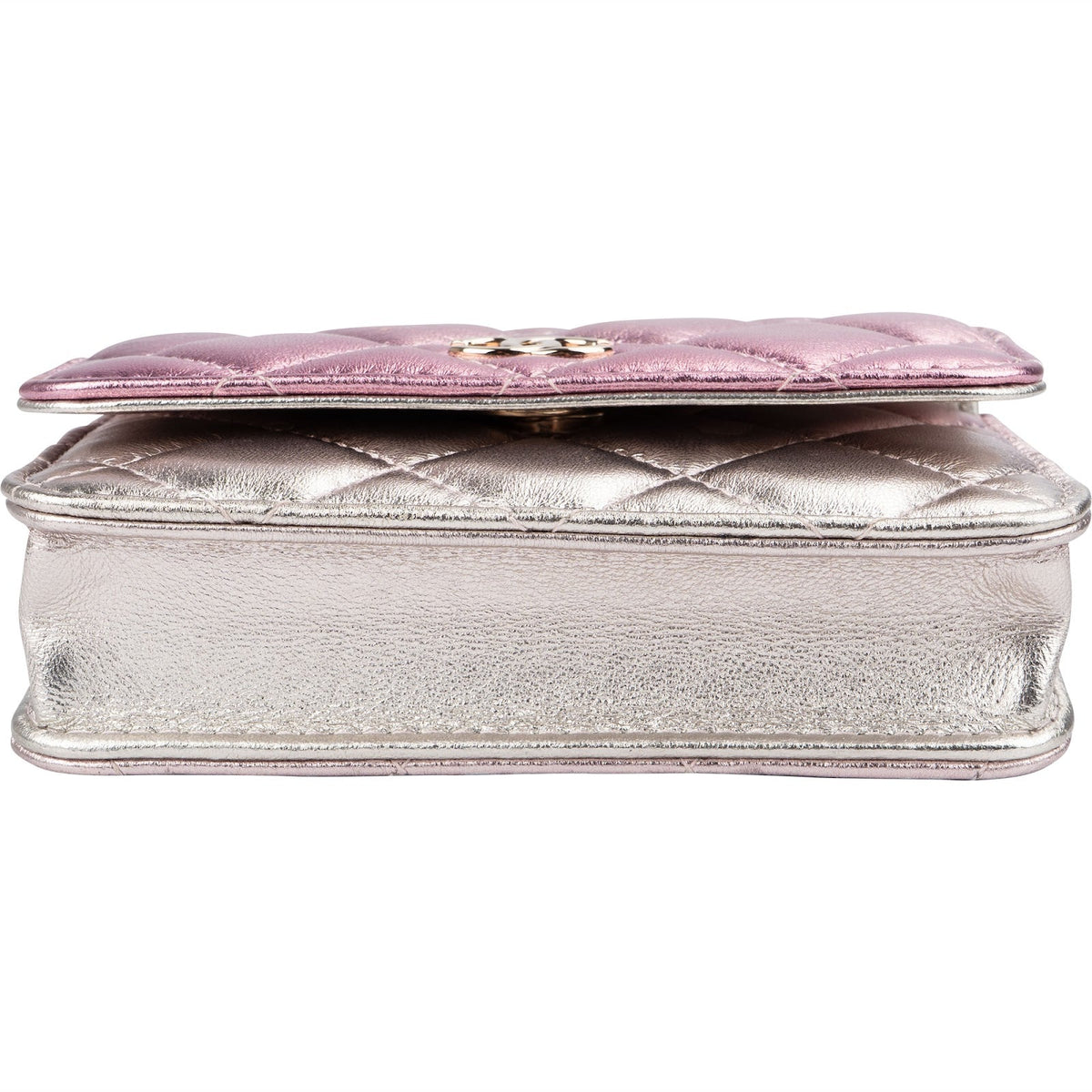 Chanel Quilted Metallic Lambskin Waist Crossbody Bag