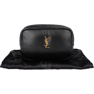 Yves Saint Laurent Soft Calfskin Leather Pouch Bag