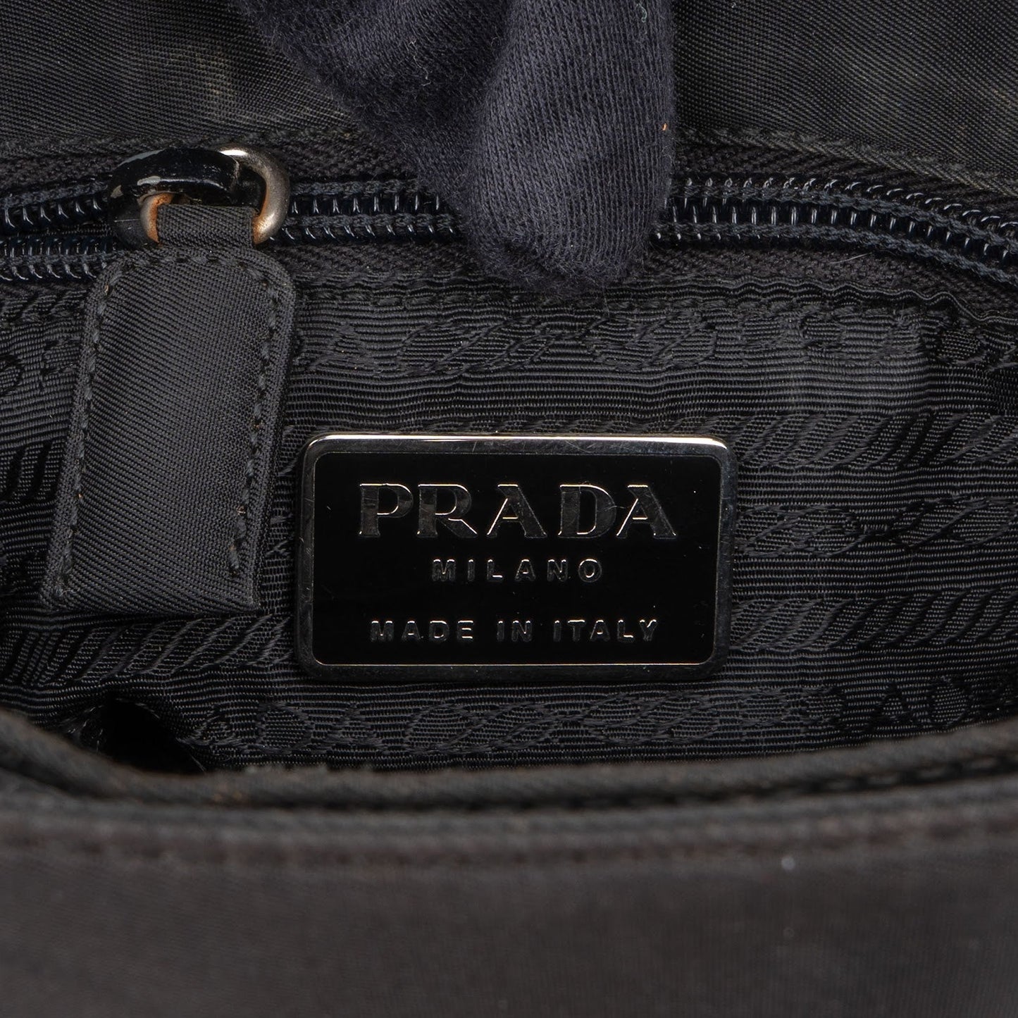 Prada Tessuto Handle Triangle Shoulder Bag