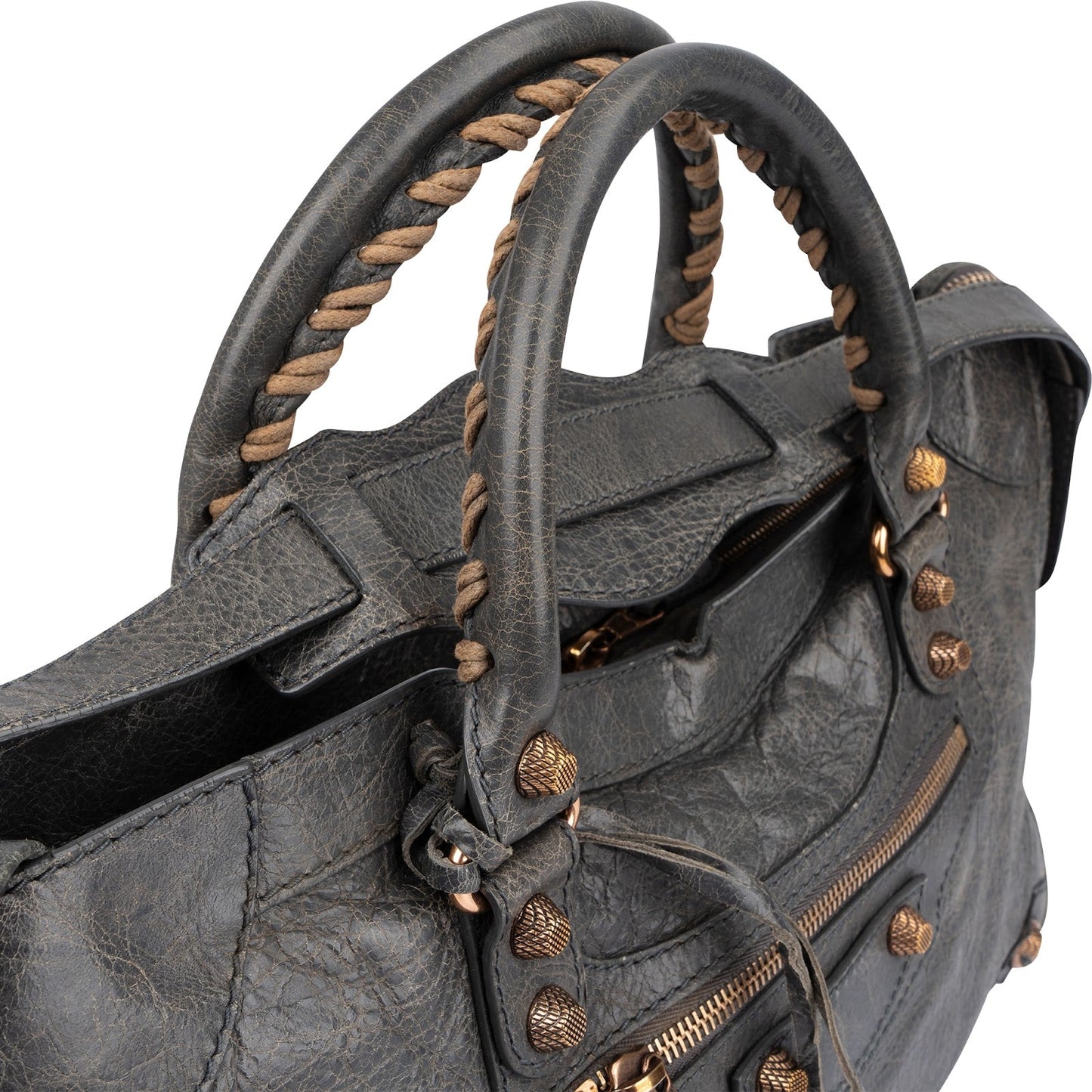 Balenciaga Grey Leather Classic City Bag Handbag