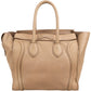 Céline Drummed Calfskin Luggage Tote Handbag