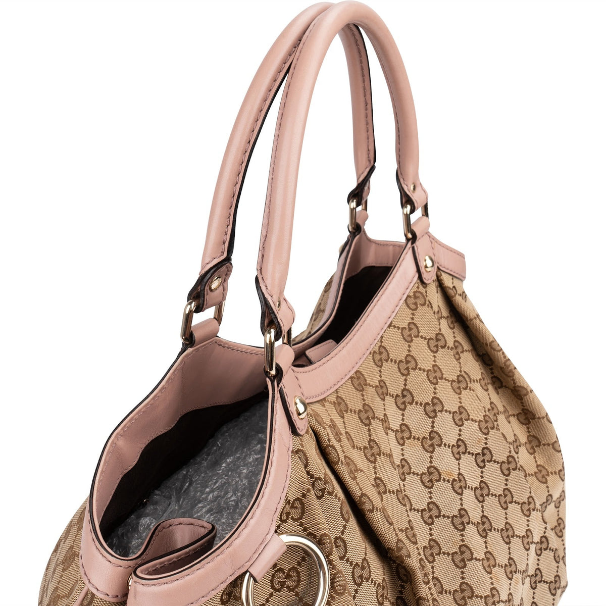 Gucci Monogram GG Canvas Sukey Hobo Shoulder Bag