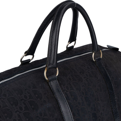 Christian Dior Monogram Suede Trotter Boston 50 Weekender Bag