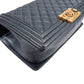 Chanel Quilted Grained Calfskin Medium Boy Single Flap Crossbody Bag