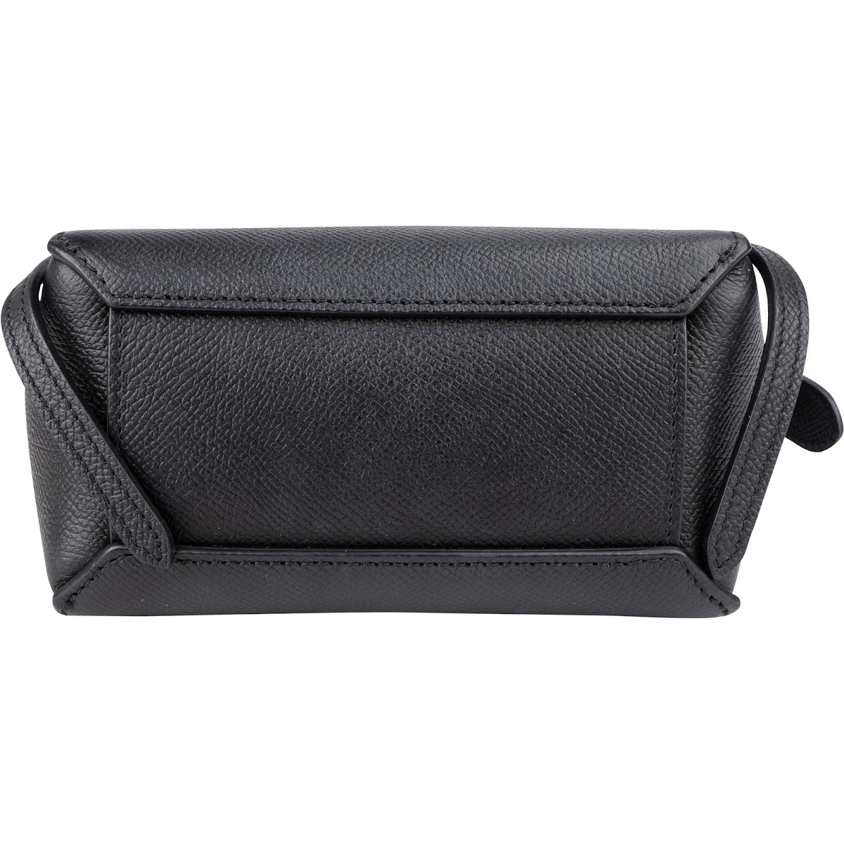 Celine Black Grained Calfskin Pico Mini Belt Handbag