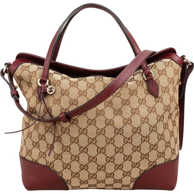 Gucci Monogram GG Canvas Bree Tote Handbag