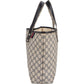 Gucci Monogram GG Supreme Canvas Web Tote Handbag