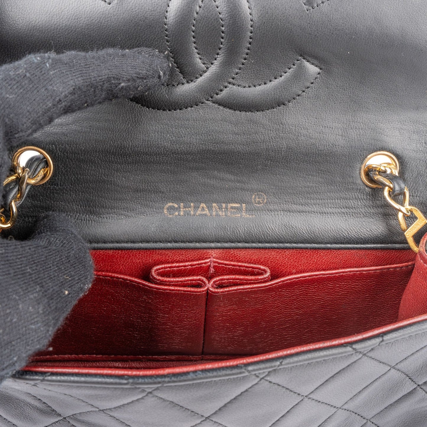 Chanel Quilted Lambskin 24K Gold Single Flap Crossbody Bag