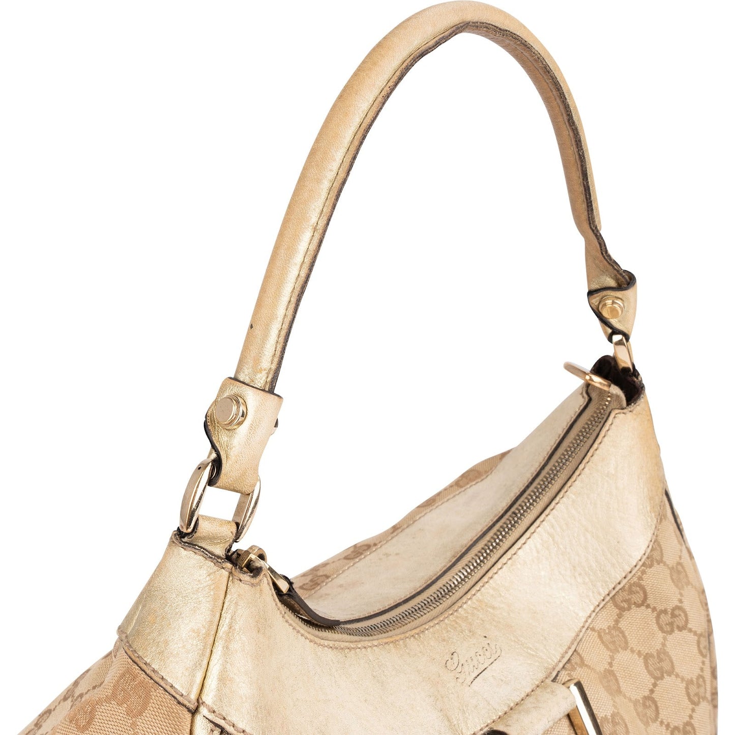 Gucci Monogram GG Canvas Abbey D-Ring Hobo Shoulder Bag