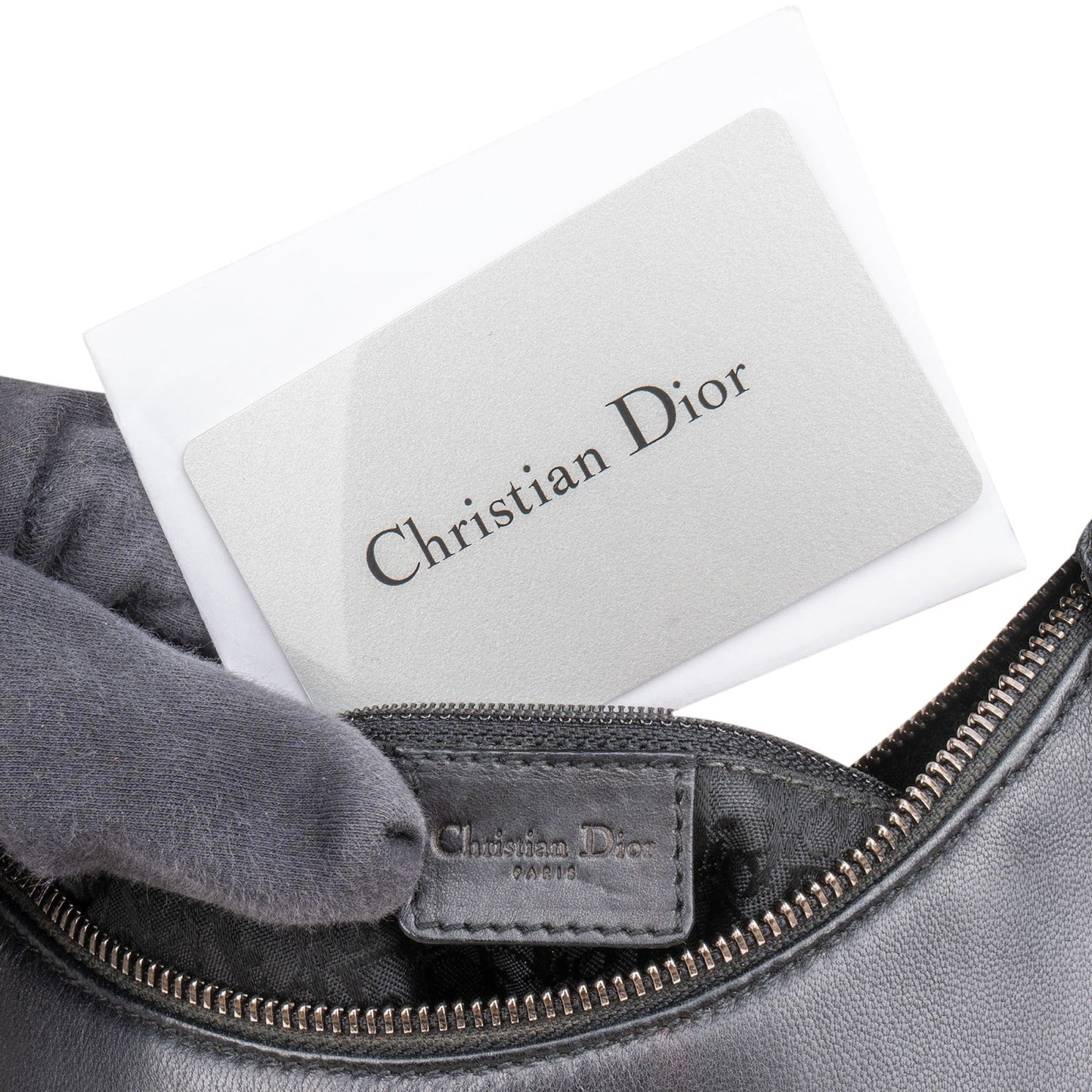 Christian Dior Leather By Galliano AW02 "Admit It" Corset Lace Hobo Shoulder Bag