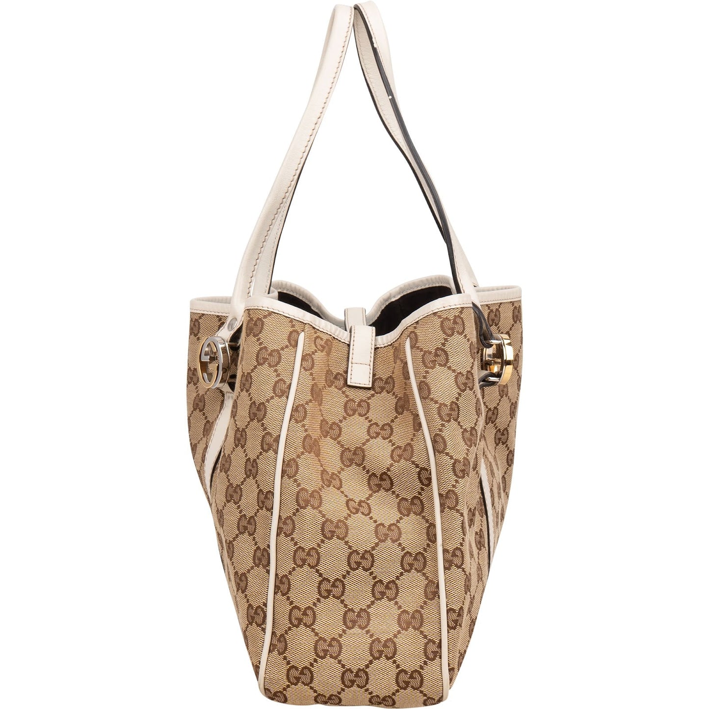 Gucci Monogram GG Twin Interlocking G  Shoulder Bag