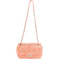 Chanel Pink Terry Cloth Coco Single Flap Shoulder Bag