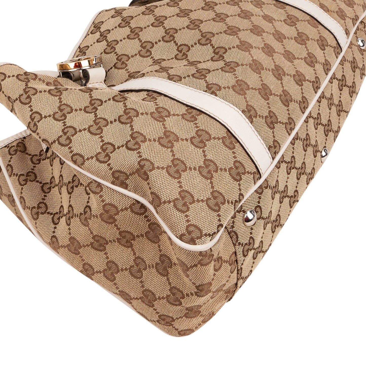 Gucci Monogram GG Twin Interlocking G  Shoulder Bag