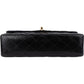 Chanel Quilted Lambskin CC Medium Double Flap Shoulder Bag