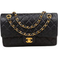 Chanel Quilted Lambskin Medium 24K Gold Double Flap Shoulder Bag