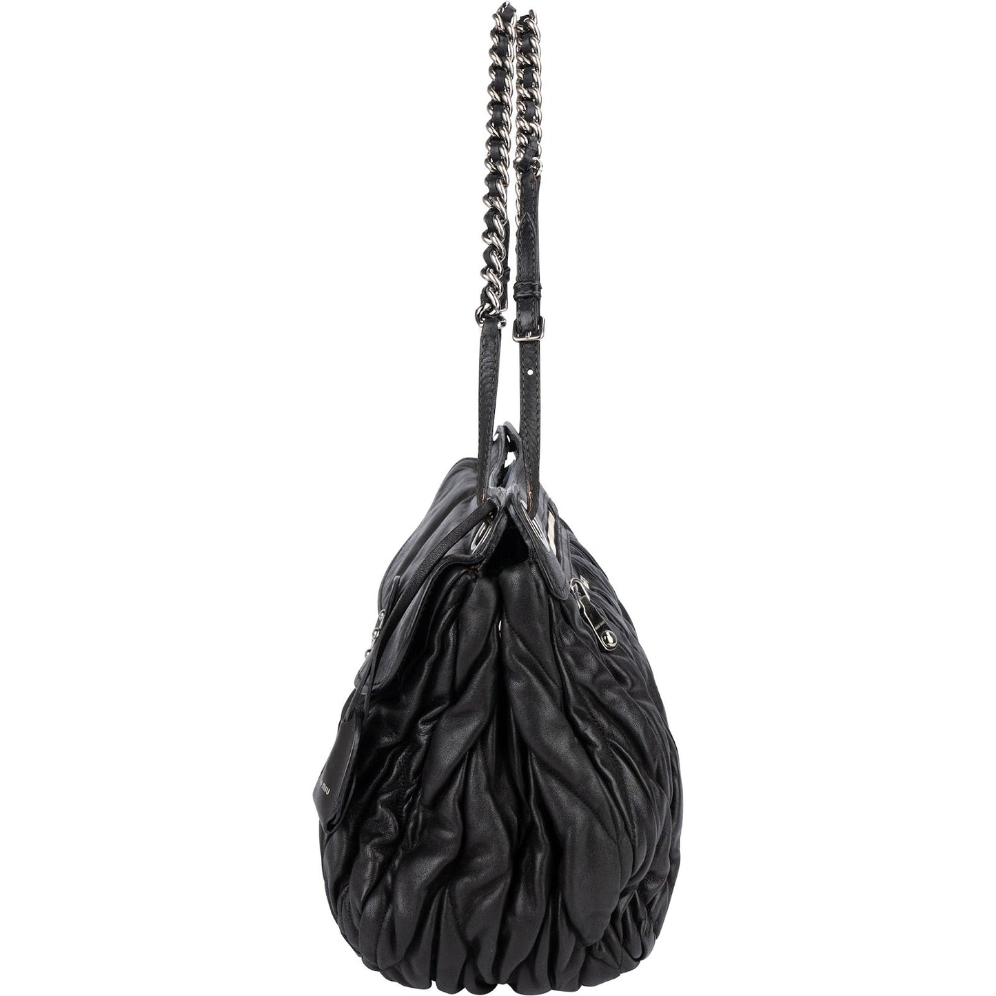 Miu Miu Matelassé Leather Hobo Shoulder Bag