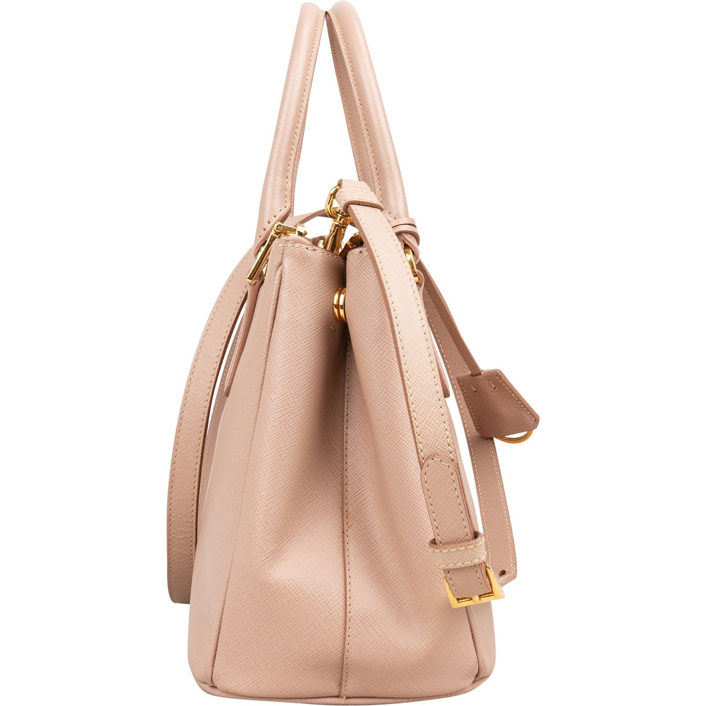 Prada Pink Saffiano Leather Galleria Handbag