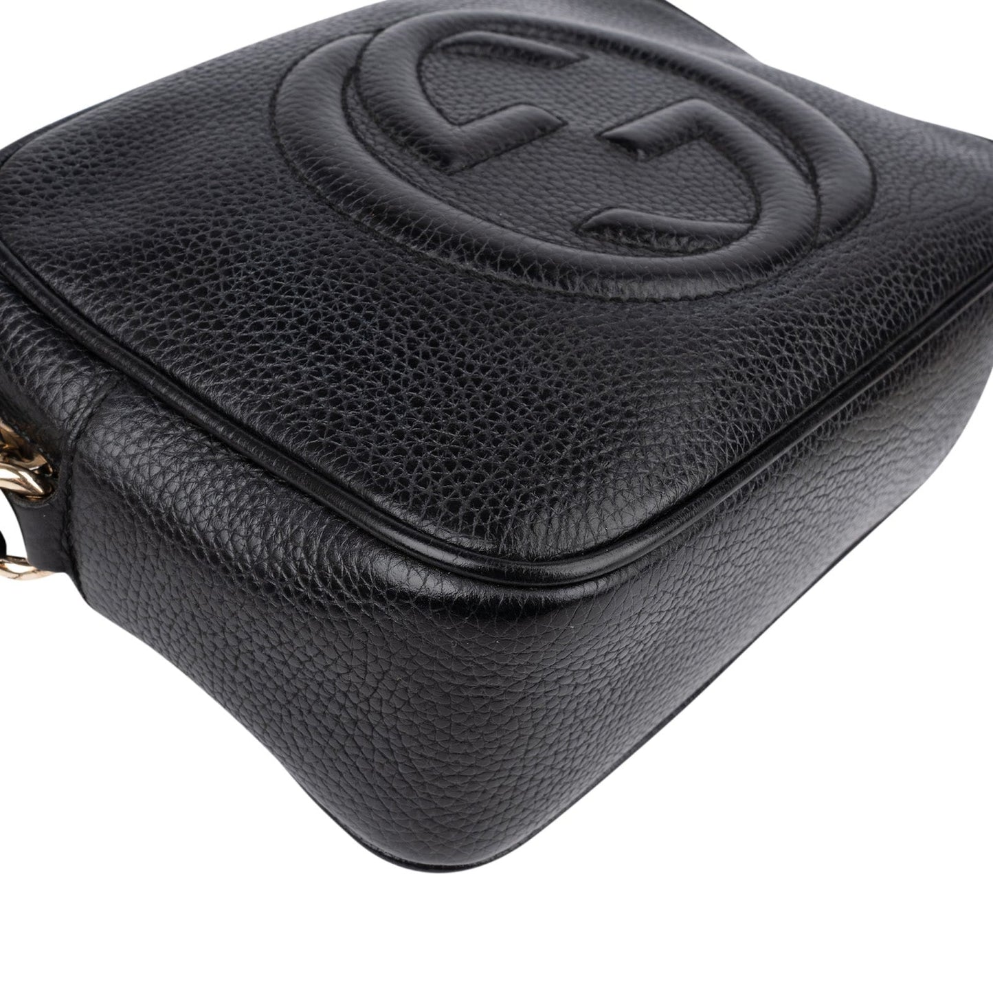 Gucci Black Leather Soho Disco Crossbody Bag