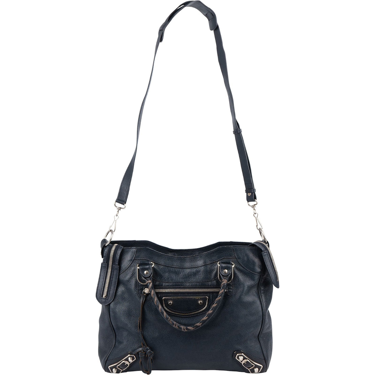 Balenciaga Blue  Leather Giant City Handbag