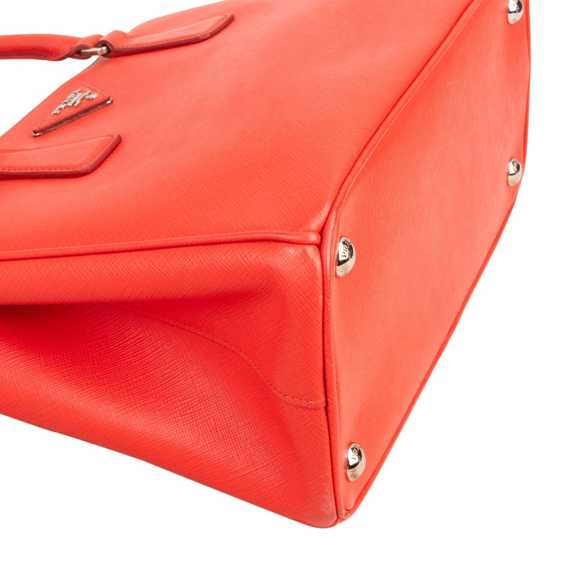 Prada Red Saffiano Leather Galleria Tote Handbag