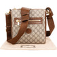 Gucci Monogram GG Supreme Interlocking G Messenger Crossbody Bag