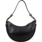 Prada Black Leather Triangle Arqué Shoulder Bag