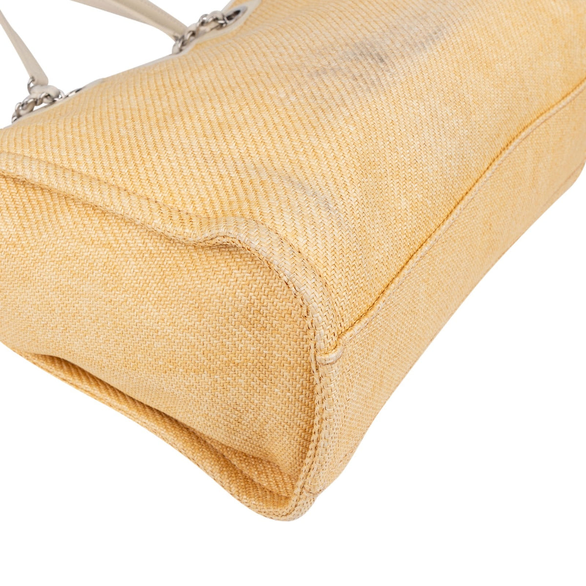 Chanel Raffia Deauville Tote Shoulder Bag