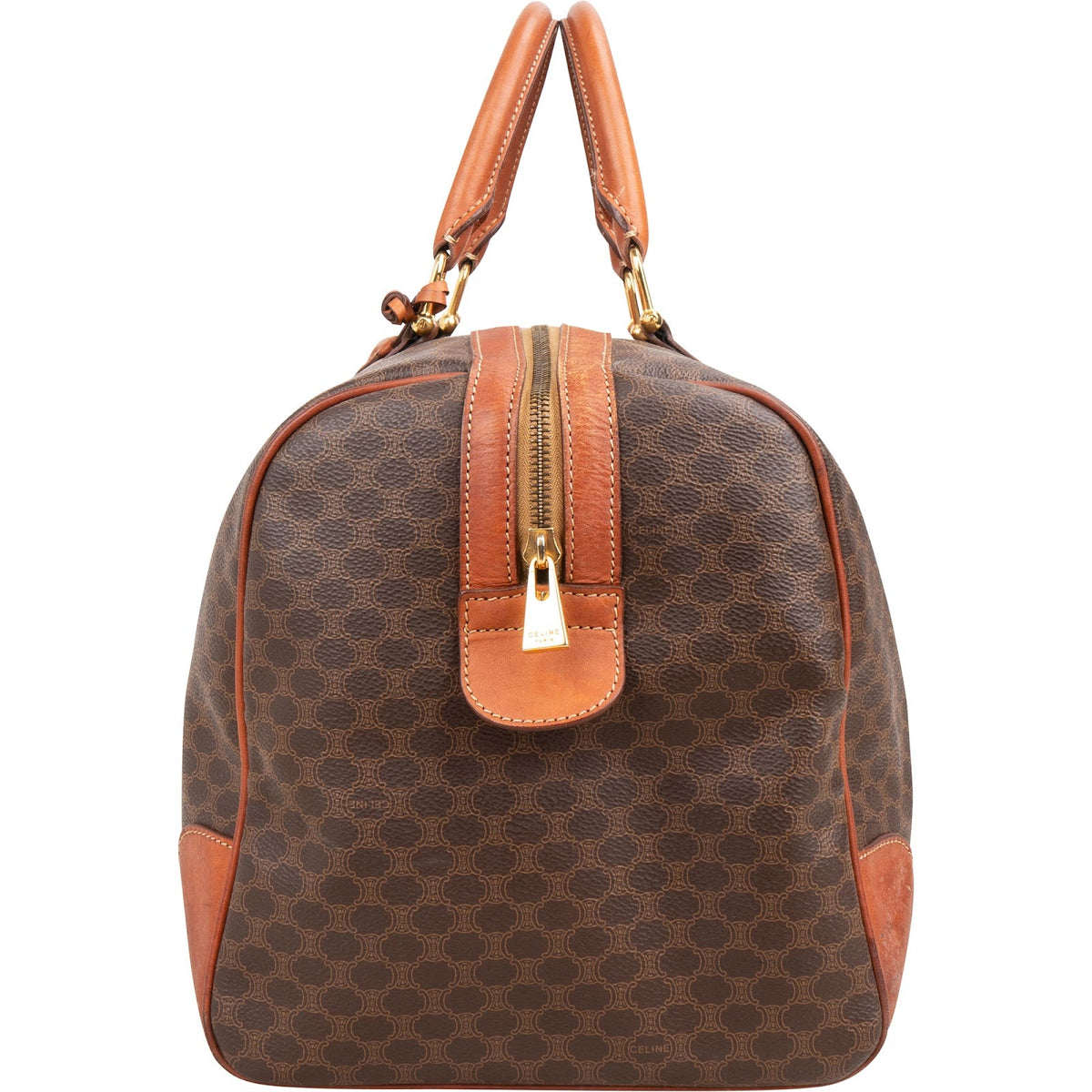 Celine Monogram Macadam Canvas Boston 45 Travel Bag