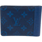 Louis Vuitton Blue Canvas Monogram Multiple Wallet