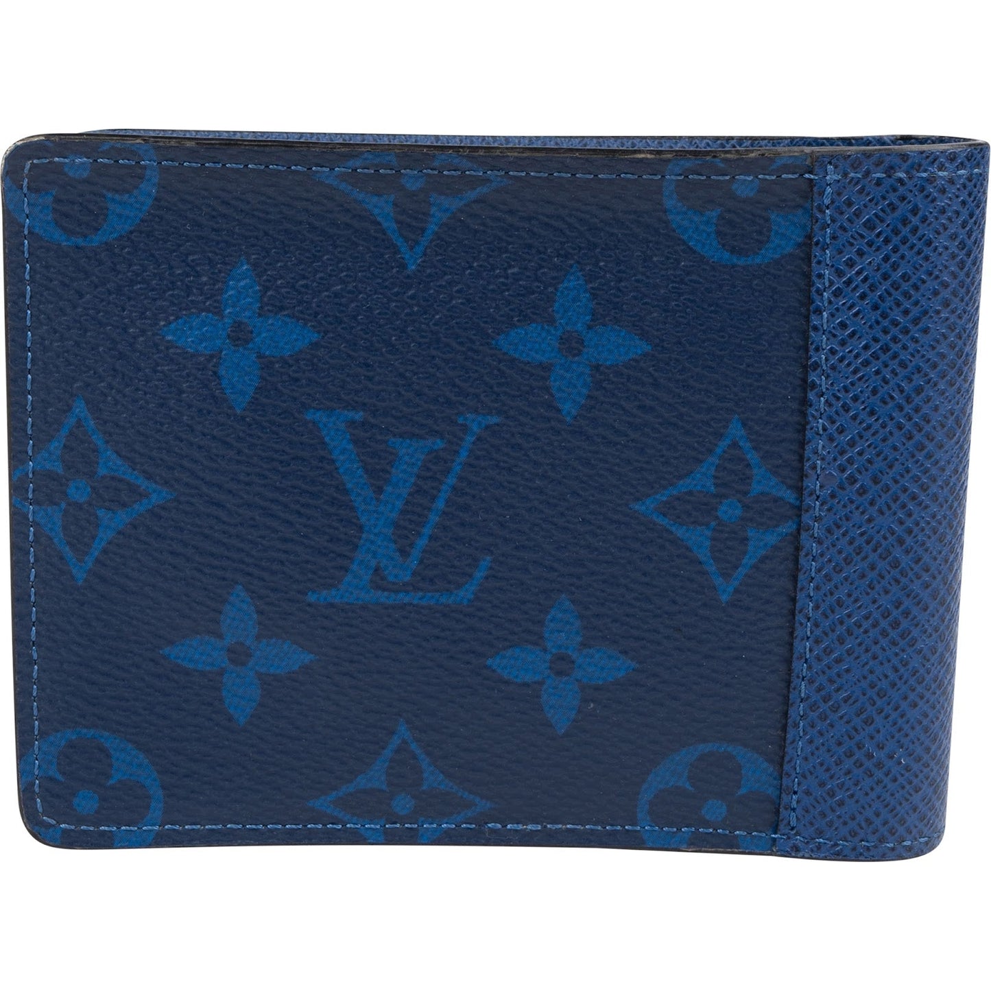 Louis Vuitton Blue Canvas Monogram Multiple Wallet