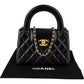 Chanel  Quilted Lambskin Kelly Top Handle Small Crossbody Handbag