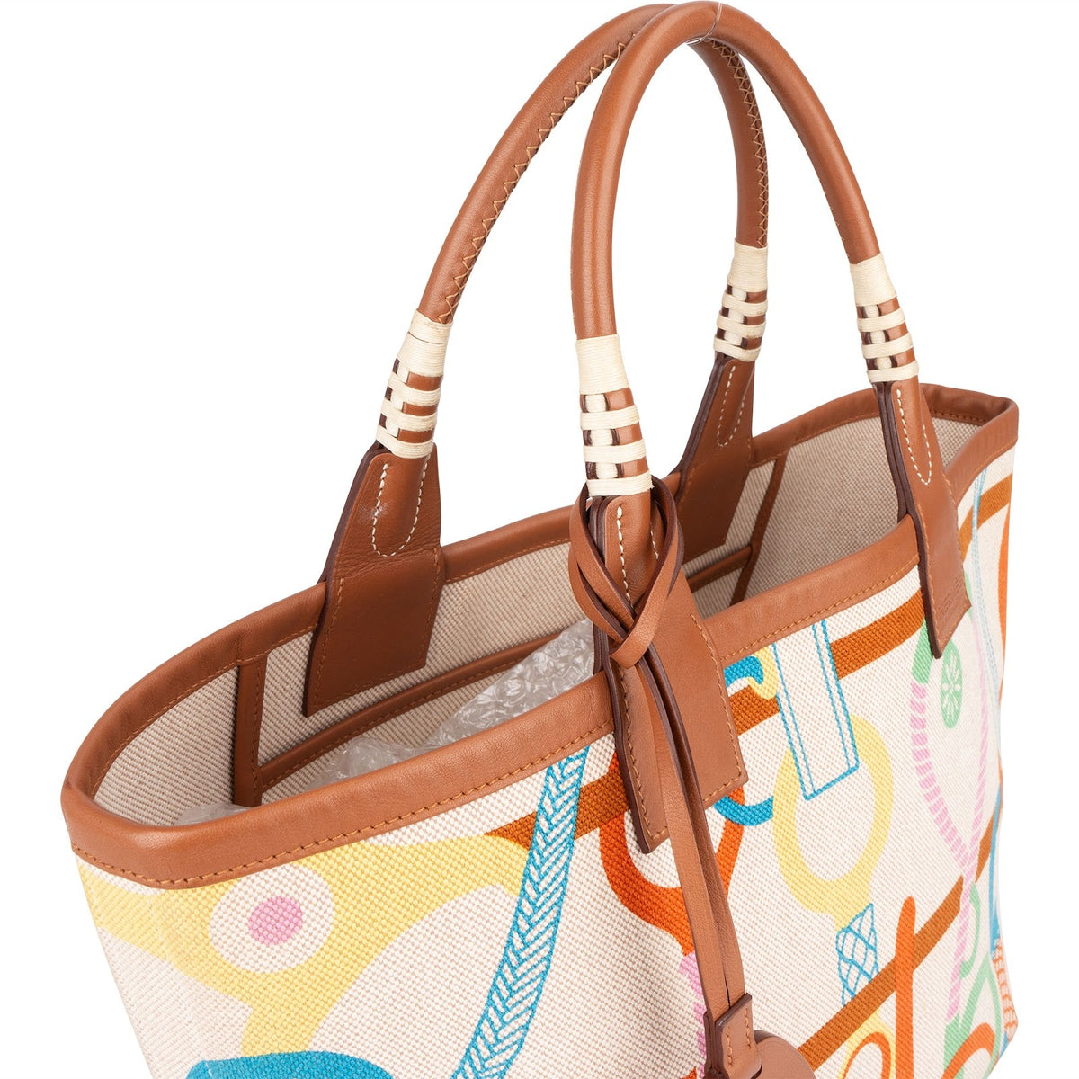 Hermès Canvas Monogram Steeple 25 Handbag