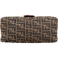 Fendi Monogram FF Zucca Canvas Baguette Mamma Hobo Shoulder Bag