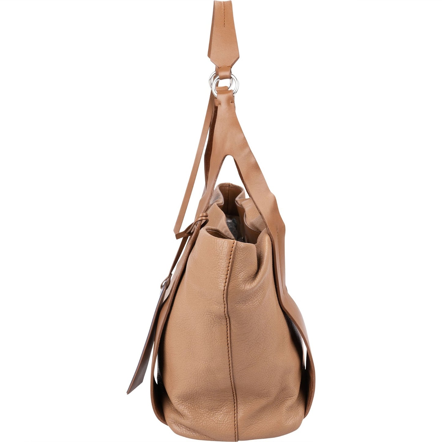 Miu Miu Vitello Madras Brown Leather Tote Shoulder Bag