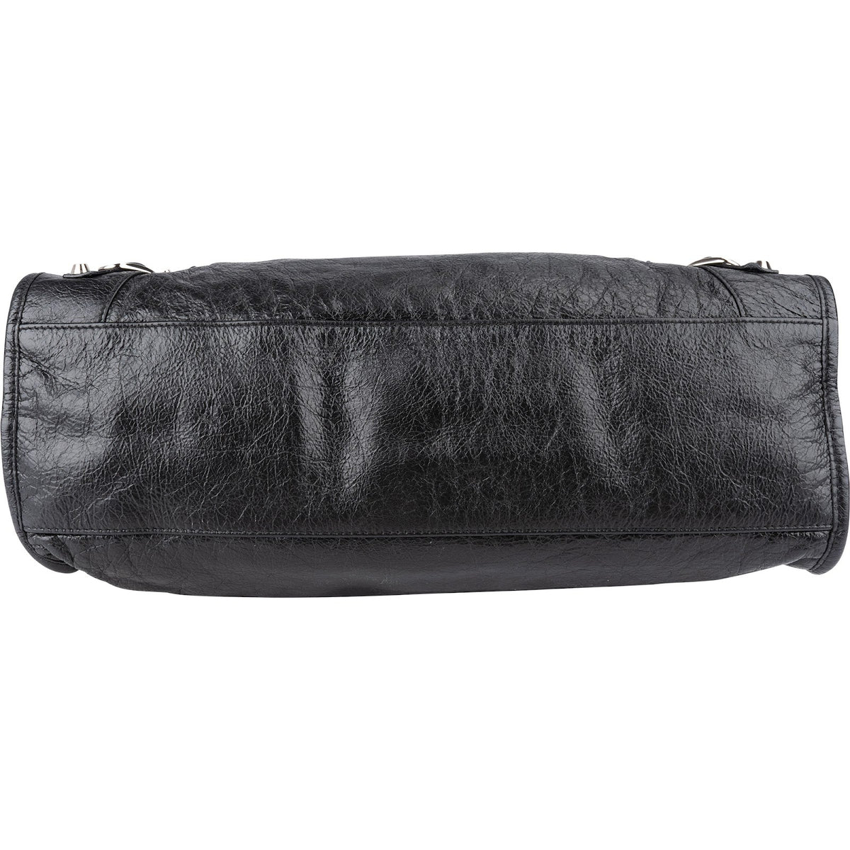 Balenciaga Black Arena Leather City Handbag
