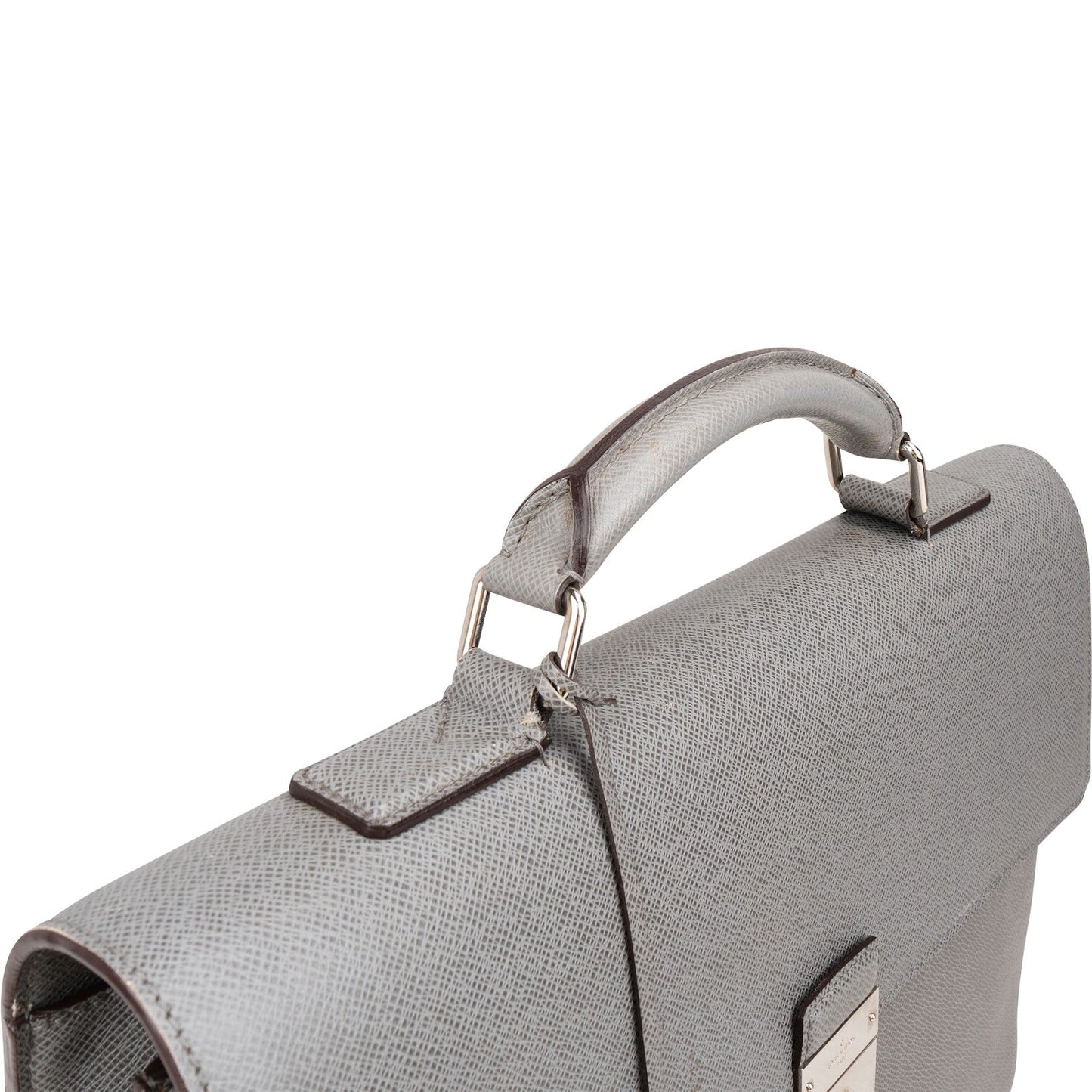 Louis Vuitton Grey Taiga Leather Robusto Briefcase Handbag