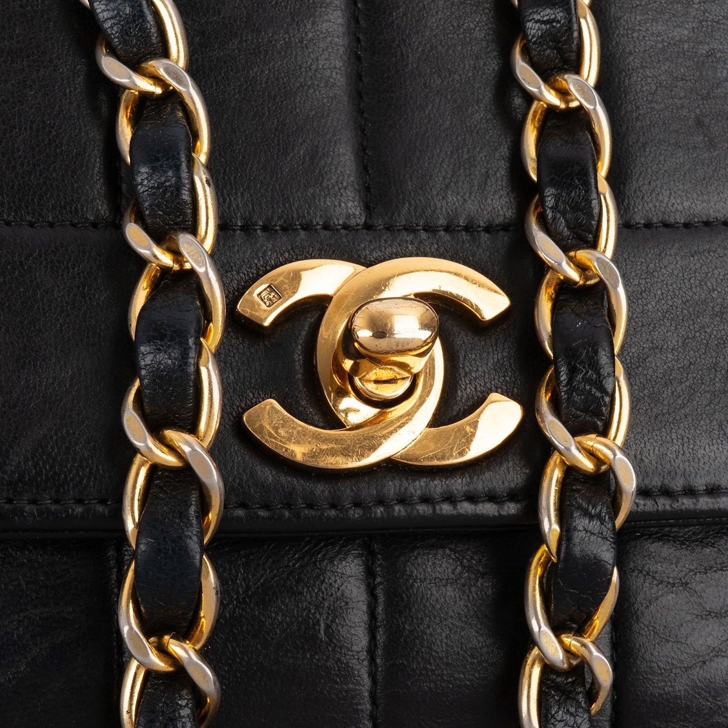 Chanel Vertical Quilted Lambskin 24K Gold Single Flap Crossbody Bag