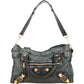 Balenciaga Dark Green Leather City Handbag