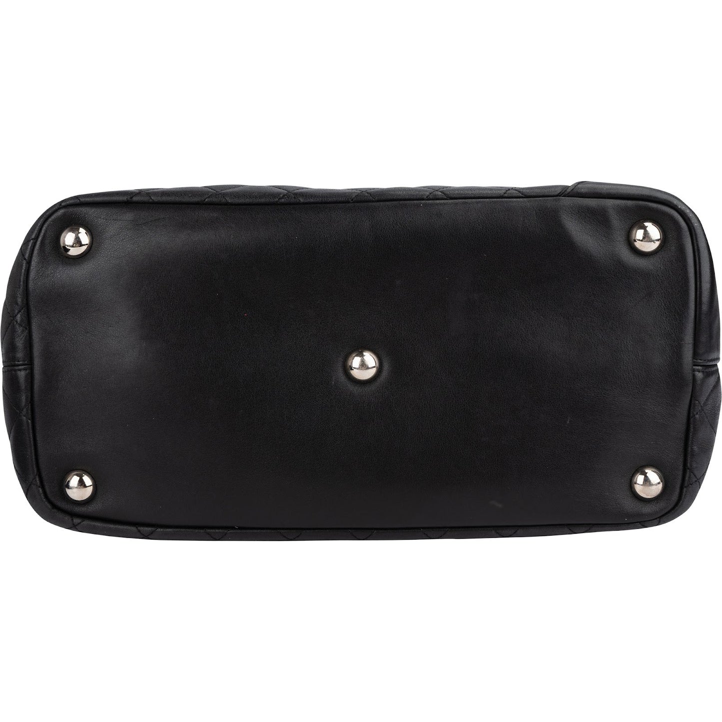 Chanel Quilted Lambskin Cambon Ligne Jumbo Tote Shoulder Bag