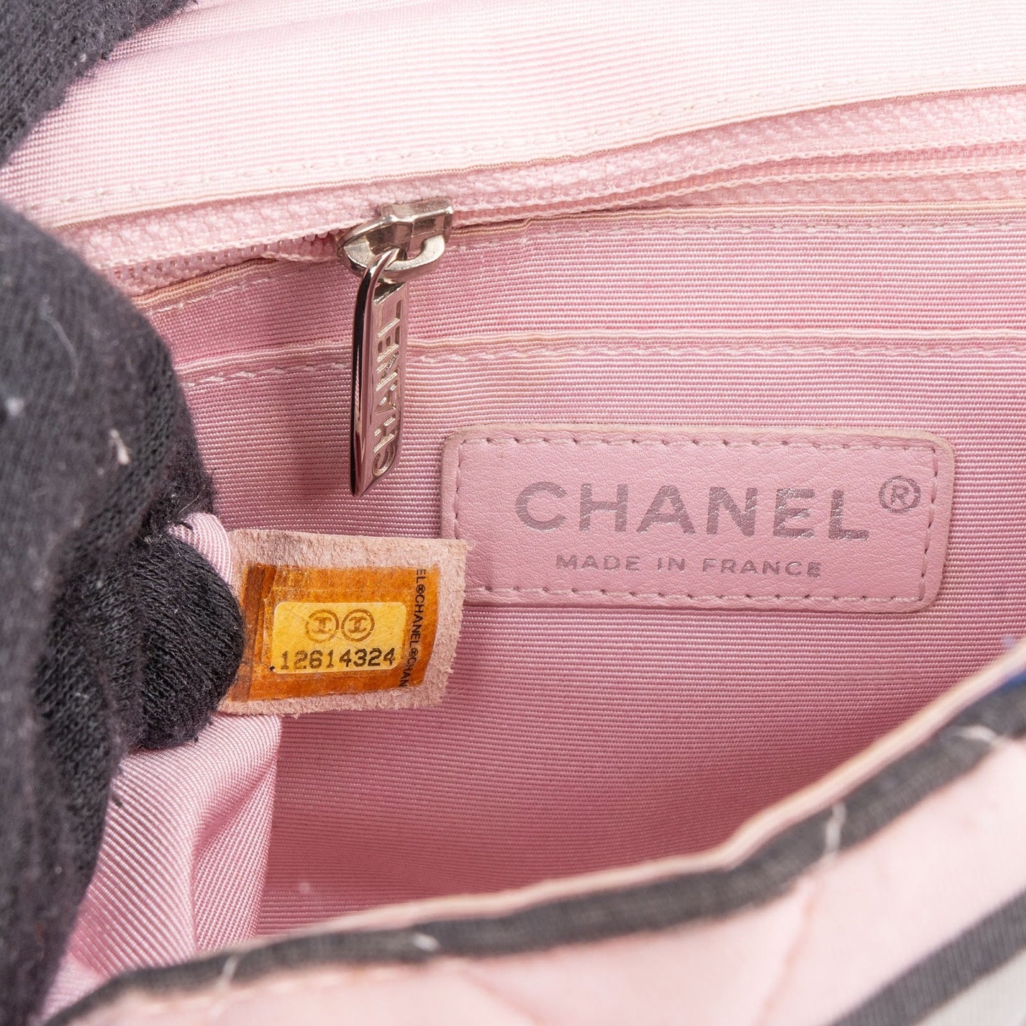 Chanel Quilted Cotton Single Flap Shoulder Bag