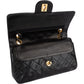 Chanel Quilted Lambskin 24K Gold Small Double Flap Shoulder Bag
