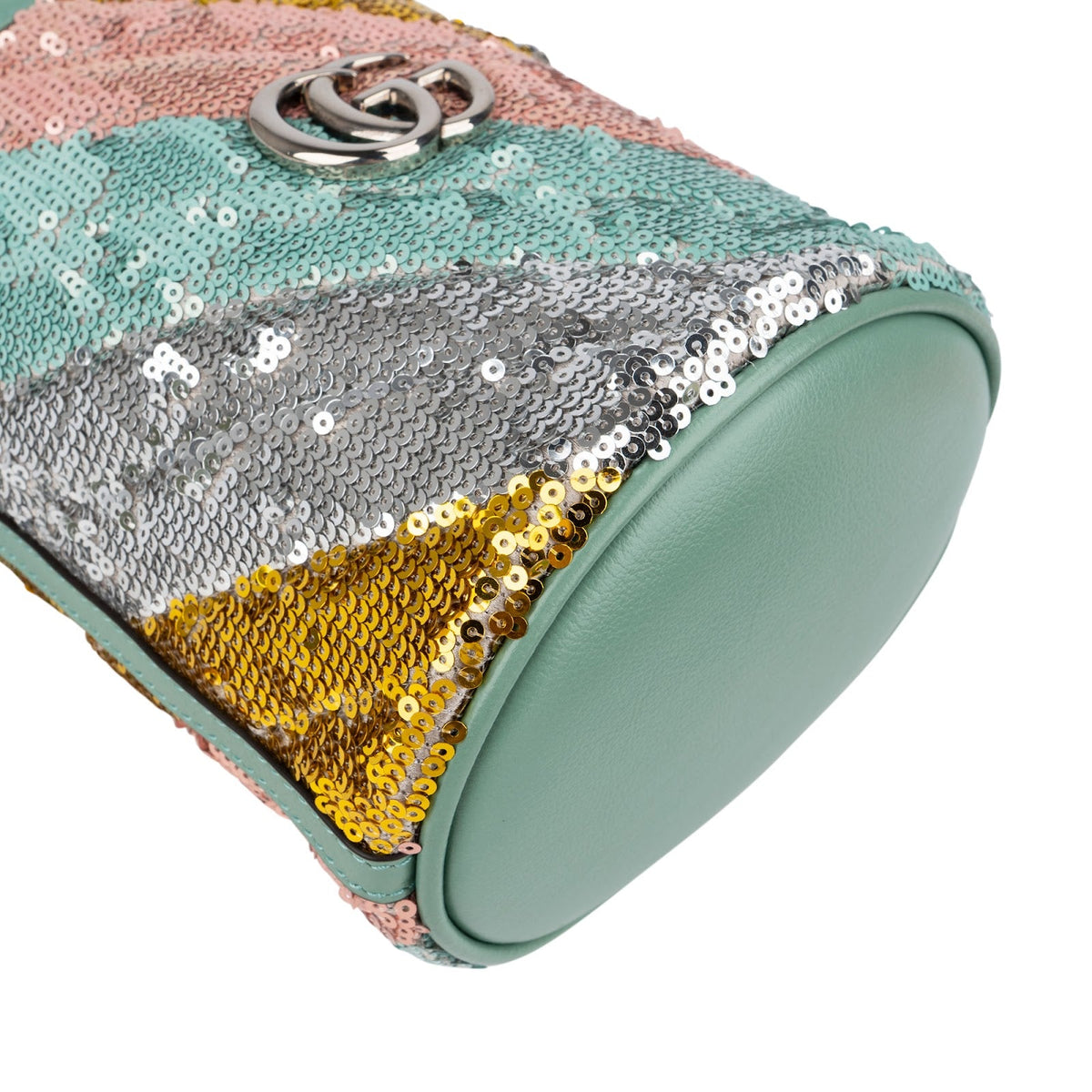 Gucci GG Marmont Small Bucket mit Pailletten – Ansicht 7