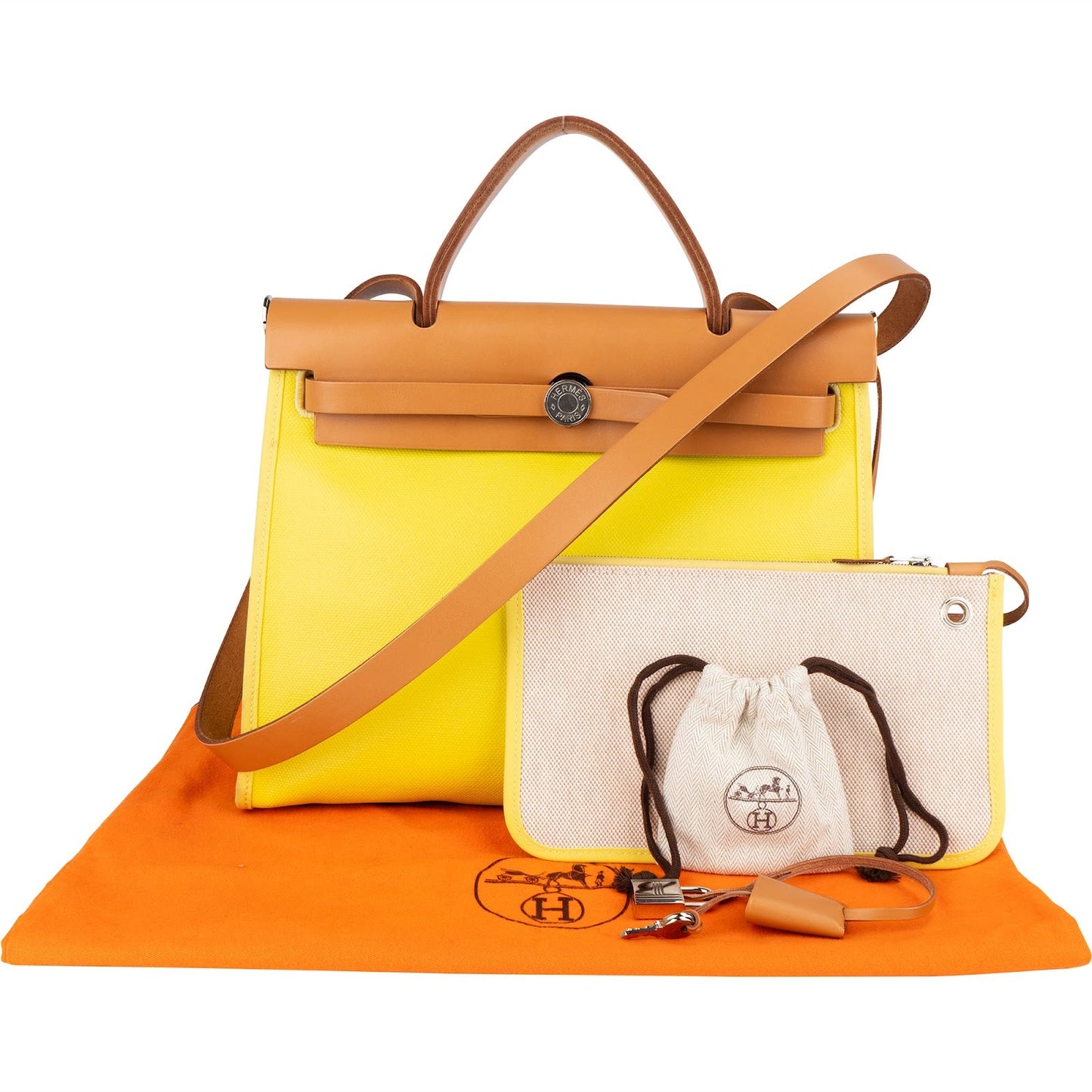 Hermès Classic Cotton Herbag 31 Zip Retourné Crossbody Bag