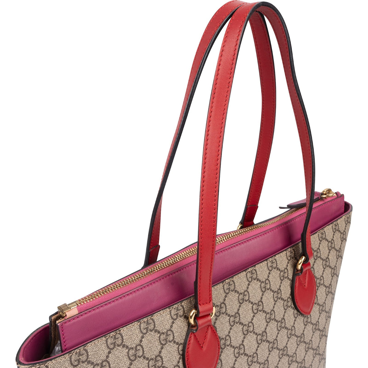 Gucci Monogram GG Supreme Linea A Shopper Handbag