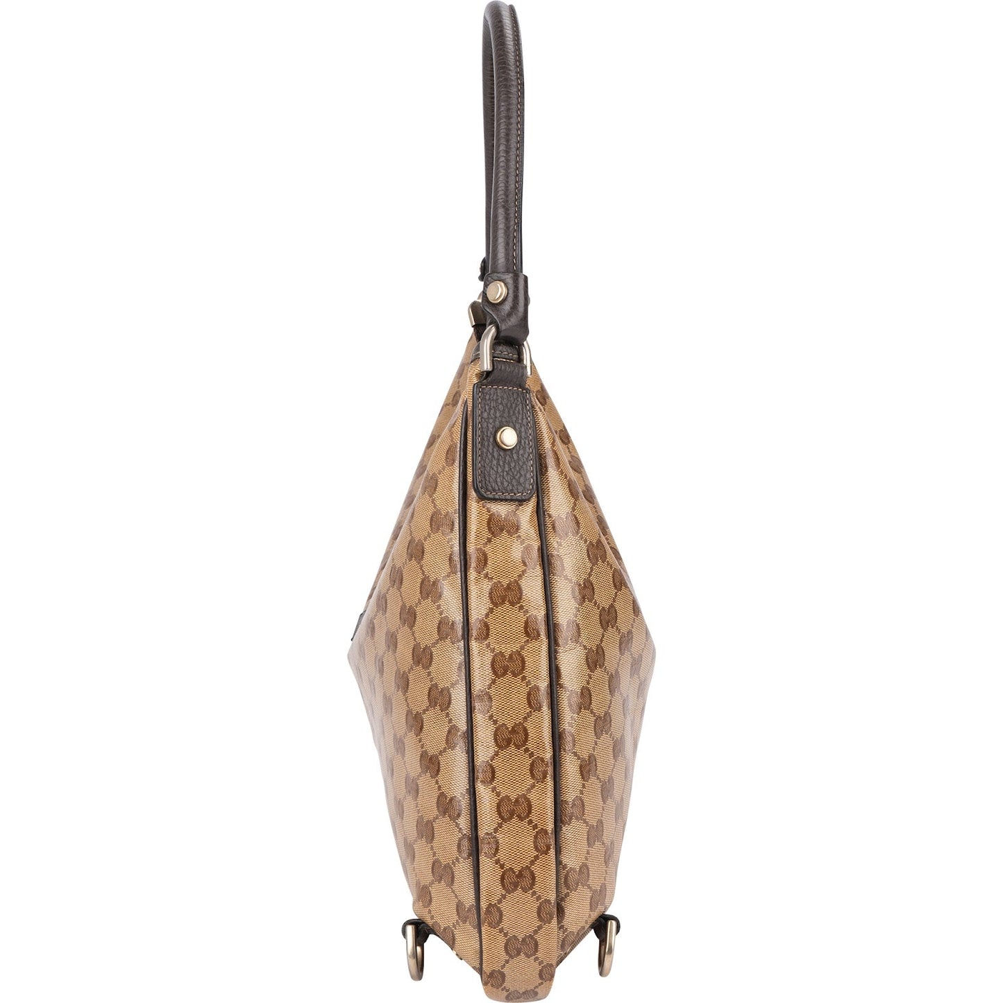 Gucci Monogram Crystal GG Abbey D-Ring Hobo Shoulder Bag