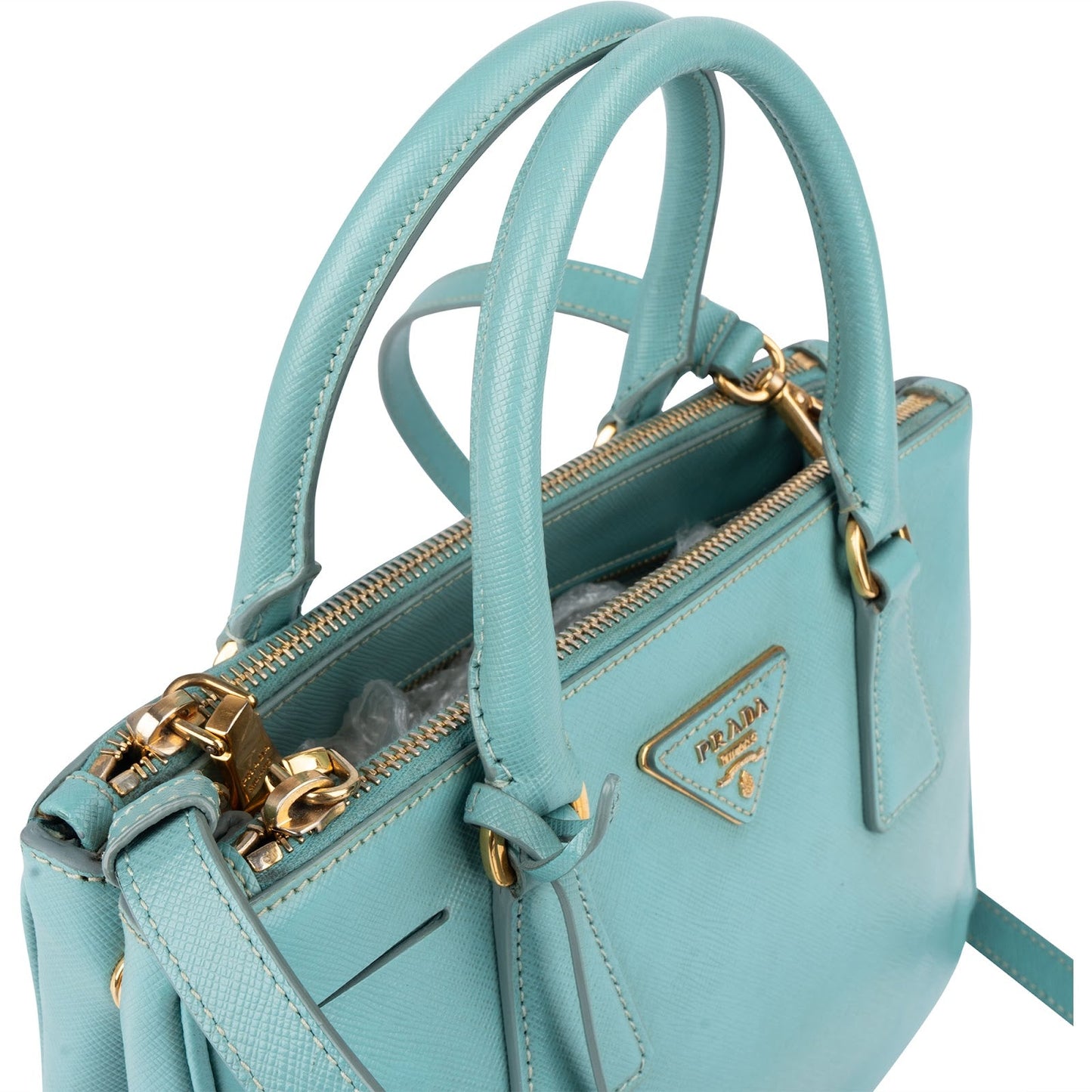 Prada Saffiano Leather Small Galleria Bag Handbag