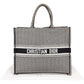 Christian Dior Houndstooth Monogram Canvas Book Tote Handbag